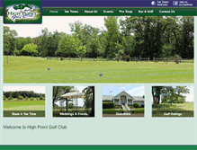 Tablet Screenshot of golfhighpoint.com